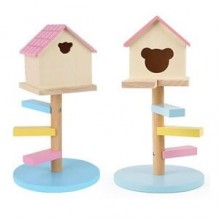 Carno Merdivenli Ahşap Hamster Evi 15x15x27,4 cm Pembe Carno Merdivenli Ahşap Hamster Evi 15x15x27,4 cm Pembe