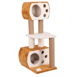 Cat Hause Çift Yuvalı Katlı Kedi Tırmalama 115cm Kahve Cat Hause Çift Yuvalı Katlı Kedi Tırmalama 115cm Kahve
