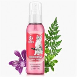 Catidea Anti-Bakteriyel Kedi Deodorantı Ambrette Çiçeği 120 ml Catidea Anti-Bakteriyel Kedi Deodorantı Ambrette Çiçeği 120 ml