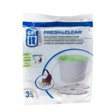 Catit Ekonomik Kedi Suluğu İçin Yedek Sünger ve karbon 3 Lü