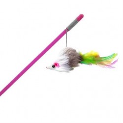 Catlife Tüylü Fare Kedi Oyun Oltası 50 cm