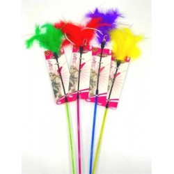 Catlife Tüylü Uzun Kedi Oltası 60 Cm