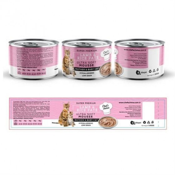 Chefs Choice Mother & Babycat Yavru Kedi Konsreve Maması 200 Gr