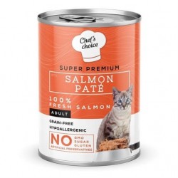 Chefs Choice Somonlu Ezme Kedi Konseve Maması 400 Gr Chefs Choice Somonlu Ezme Kedi Konseve Maması 400 Gr