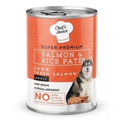 Chefs Choice Somonlu Pirinçli Ezme Köpek Konservesi 400gr Chefs Choice Somonlu Pirinçli Ezme Köpek Konservesi 400gr