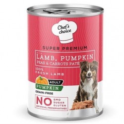 ChefsChoice Balkabaklı Kuzulu Ezme Köpek Konservesi 400Gr