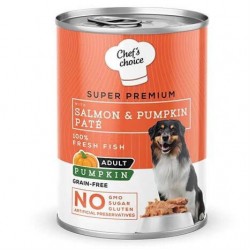 ChefsChoice Balkabaklı Somonlu Ezme Köpek Konservesi 400Gr