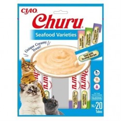 Churu Cream Deniz Ürünü Çeşitleri Kedi Ödül Kreması 20 x 14 Gr Churu Cream Deniz Ürünü Çeşitleri Kedi Ödül Kreması 20 x 14 Gr