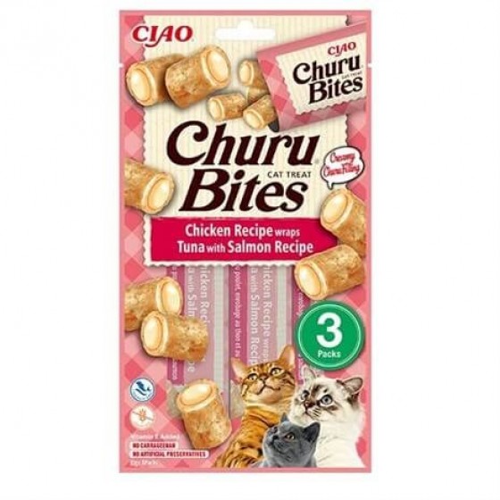 Ciao Bites Tavuk Sargılı ve Ton Balıklı Kedi Ödülü 3x10 Gr