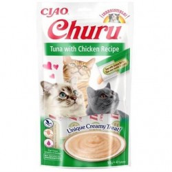 Ciao Churu Cream Ton Balıklı ve Tavuklu Kedi Ödülü 4x14 Gr