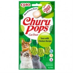 Ciao Pops Ton Balıklı ve Tavuklu Kedi Ödül Kreması 4 x 15 Gr Ciao Pops Ton Balıklı ve Tavuklu Kedi Ödül Kreması 4 x 15 Gr