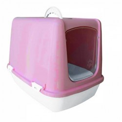 Çınar Kapalı Kedi Tuvaleti 37x50x40 cm Pembe