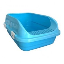 Çınar Yüksek Kenarlıklı Açık Kedi Tuvaleti Mavi