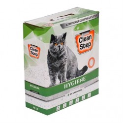 Clean Step Hygiene Bikarbonatlı Antibakteriyal Topaklaşan Kedi Kumu 10 lt Clean Step Hygiene Bikarbonatlı Antibakteriyal Topaklaşan Kedi Kumu 10 lt