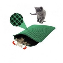 CleanStep Elekli Kedi Tuvalet Önü Paspası 60 x 45 cm YEŞİL CleanStep Elekli Kedi Tuvalet Önü Paspası 60 x 45 cm YEŞİL