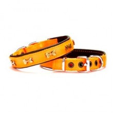 Doggie Comfort Kemik Metal Süslü Dokuma Boyun Tasması L 2,5x42-50cm Tu