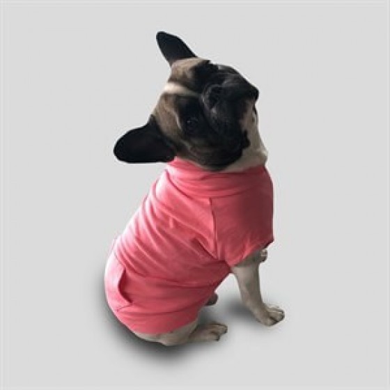 CreamGrey Peony Pembe Köpek Sweatshirt Large