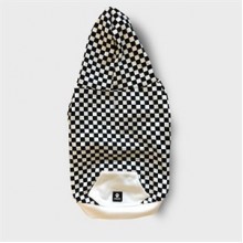 CreamGrey Race Siyah Kareli Köpek Sweatshirt Medium