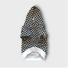 CreamGrey Race Siyah Kareli Köpek Sweatshirt 2XL