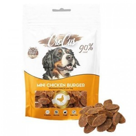 Crocus Mini Chicken Burger Tavuk Köfte Köpek Ödülü 80 gr