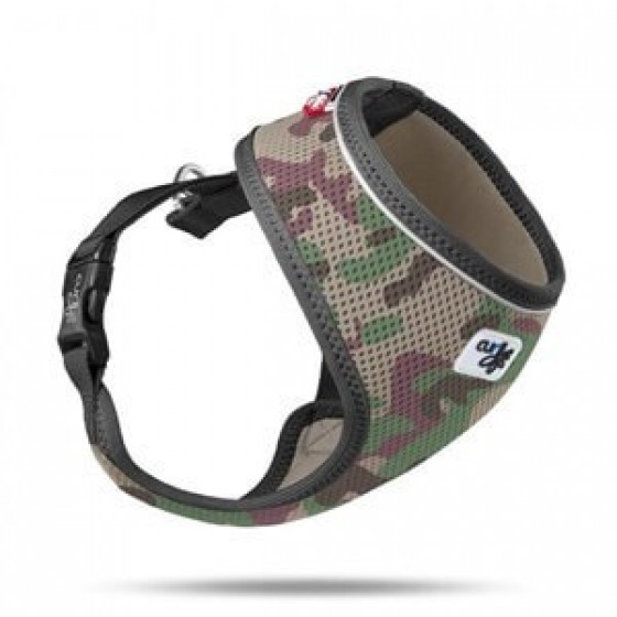 Curli Basic Air-Mesh Köpek Göğüs Tasması Camo XS