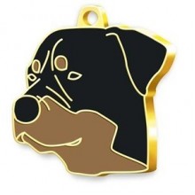 Dalis 24 Ayar Altın Kaplama Rottweiler Köpek Künyesi