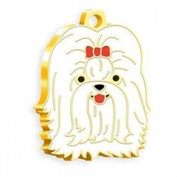 Dalis 24 Ayar Altın Kaplama Shih-Tzu Köpek Künyesi (Beyaz) Dalis 24 Ayar Altın Kaplama Shih-Tzu Köpek Künyesi (Beyaz)