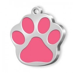 Dalis Dalis Pet Tag - Mineli Seri Pati Büyük Künye Pembe Dalis Dalis Pet Tag - Mineli Seri Pati Büyük Künye Pembe