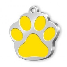 Dalis Dalis Pet Tag - Mineli Seri Pati Büyük Künye Sarı