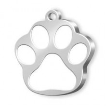 Dalis Dalis Pet Tag - Mineli Seri Pati Büyük Künye Beyaz