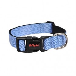 Dalis Desenli Köpek Boyun Tasması S Boy 24-40 cm Mavi