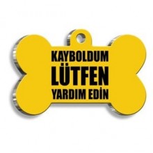 Dalis Kayboldum Yardım Edin Köpek Künyesi Large