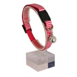 Dalis Kırmızı Beyaz Güvenlik Kilitli Kedi Boyun Tasması
