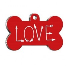 Dalis Love Kemik Köpek Künyesi 3,3 x 5 cm XLarge