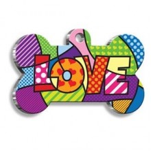 Dalis Love Picasso Kemik Şekilli Köpek Künyesi 5 Cm