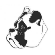 Dalis Pet Tag Boxer Köpek Künyesi (Beyaz)