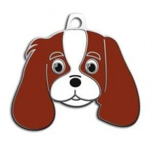 Dalis Pet Tag Cavalier King Charles Köpek Künyesi Kızıl