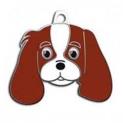 Dalis Pet Tag Cavalier King Charles Köpek Künyesi Kızıl Dalis Pet Tag Cavalier King Charles Köpek Künyesi Kızıl