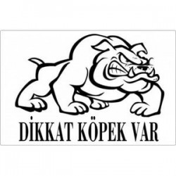 Dalis Pet Tag Dikkat Köpek Var Uyarı Levhası (Bulldog) Dalis Pet Tag Dikkat Köpek Var Uyarı Levhası (Bulldog)