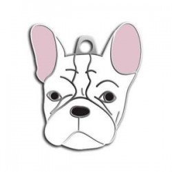 Dalis Pet Tag French Bulldog Köpek Künyesi (Beyaz) Dalis Pet Tag French Bulldog Köpek Künyesi (Beyaz)
