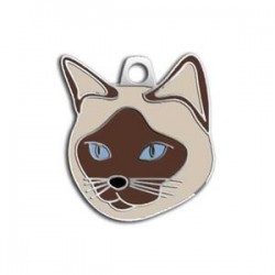 Dalis Pet Tag Kahverengi Krem Siyam Kedisi Kedi Künyesi Dalis Pet Tag Kahverengi Krem Siyam Kedisi Kedi Künyesi