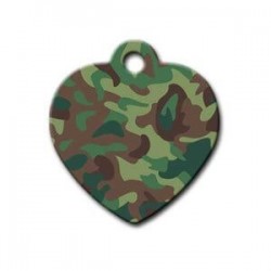 Dalis Pet Tag Kamuflaj Desenli Geniş Kalp Kedi Köpek Künyesi Dalis Pet Tag Kamuflaj Desenli Geniş Kalp Kedi Köpek Künyesi