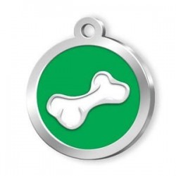 Dalis Pet Tag Mineli Seri Kemik Desenli Künye Yeşil Dalis Pet Tag Mineli Seri Kemik Desenli Künye Yeşil