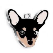 Dalis Pet Tag - Pincher Köpek Künyesi (Siyah)