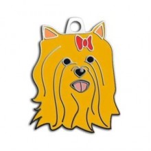 Dalis Pet Tag York Shire Terrier Köpek Künyesi (Kizil)