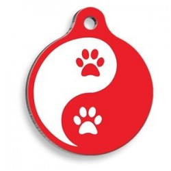 Dalis Zen Pati Kırmızı Yuvarlak Kedi ve Köpek Künyesi 3 Cm Dalis Zen Pati Kırmızı Yuvarlak Kedi ve Köpek Künyesi 3 Cm