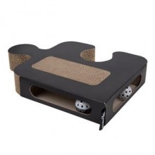 District Puzzle Oyuncaklı Karton Kedi Tırmalaması Siyah