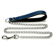Doggie Comfort Deri Zincir Gezdirme M 4x110cm Mavi