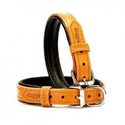 Doggie Deri Boyun Tasması M 1,5x25-30cm Karamel Doggie Deri Boyun Tasması M 1,5x25-30cm Karamel
