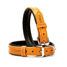 Doggie Deri Boyun Tasması M 4x52-60cm Karamel